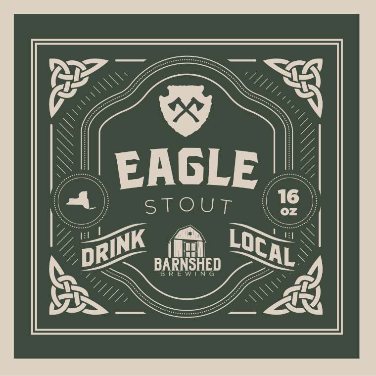 Eagle Stout packaging design